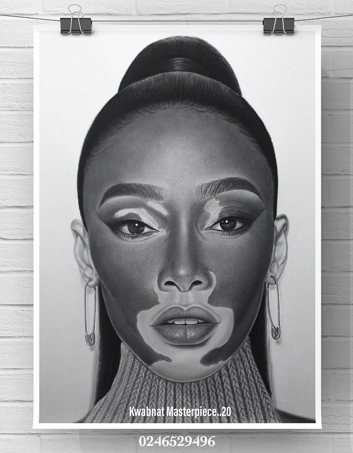 Tittle:Harlowinn (Graphite & Charcoal on strathmore paper 18x24”)