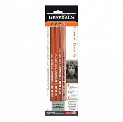 4 set generals charcoal pencil set